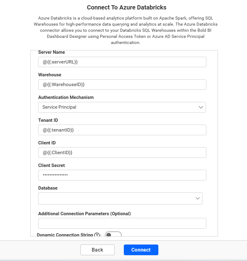 Dashboard Parameter