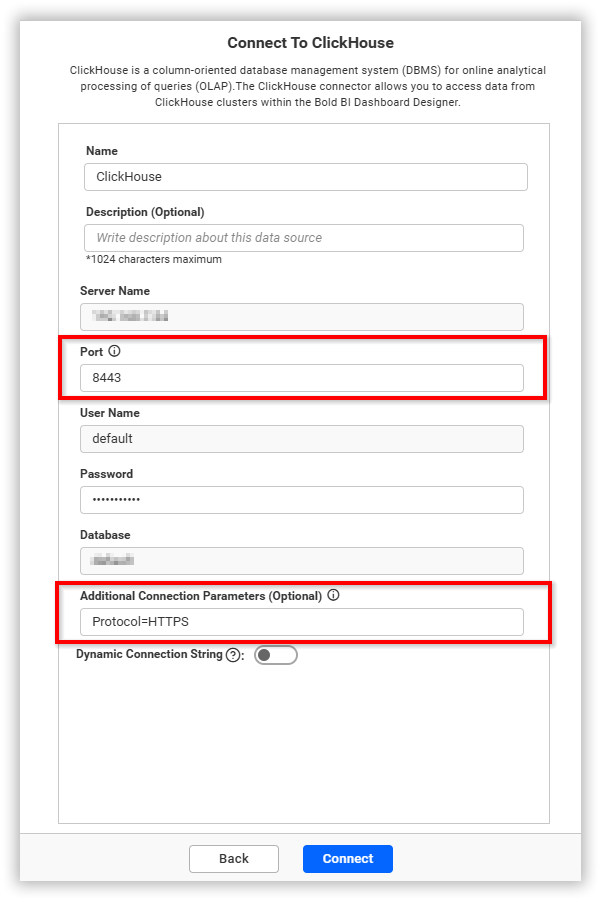 ClickHouse HTTPS Connection