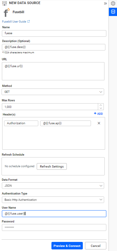 Dashboard Parameter