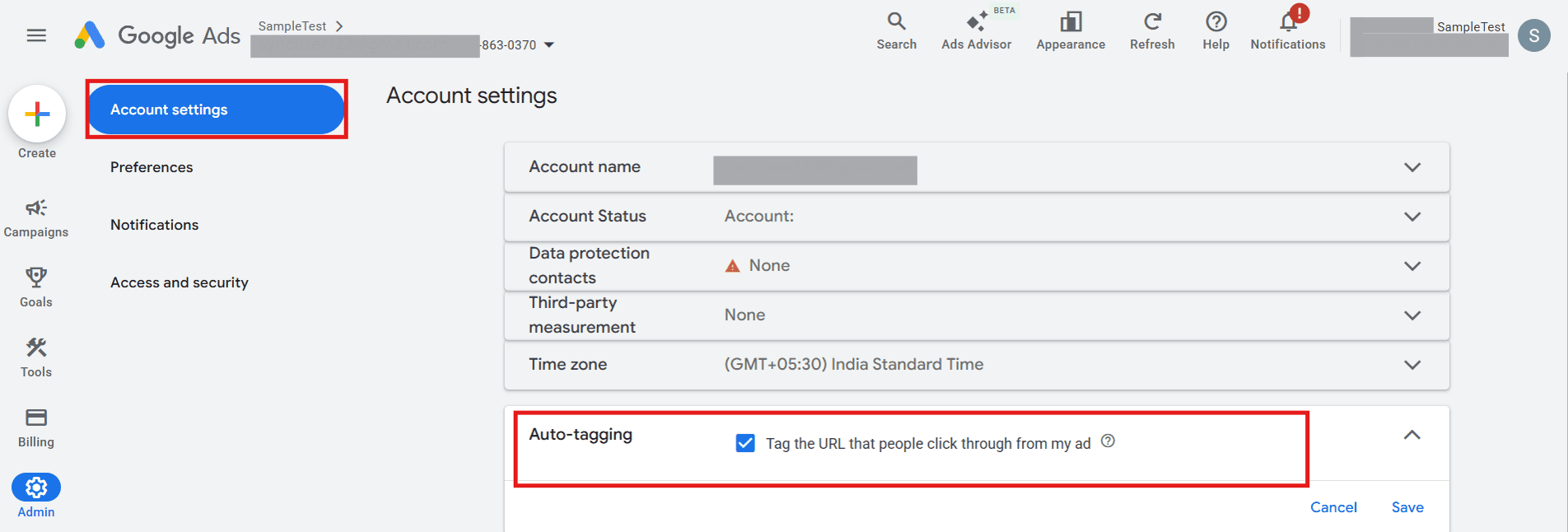 Auto Tagging Enabled