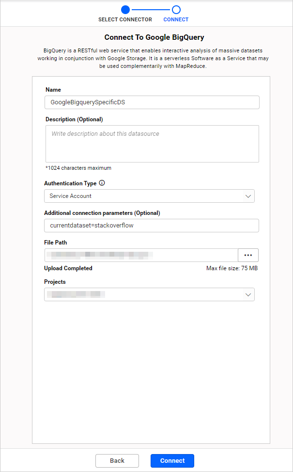 Google BigQuery Connection