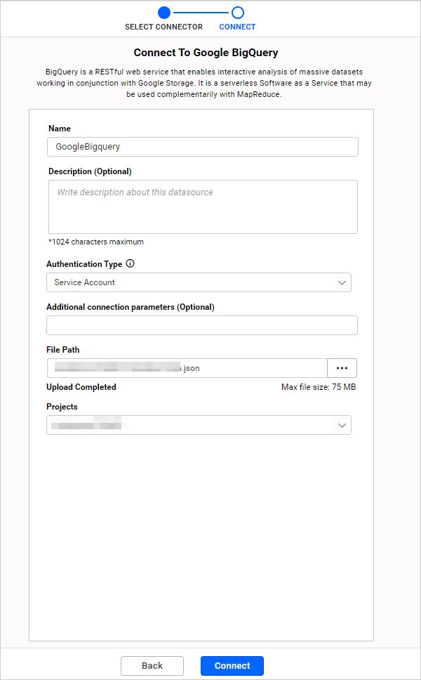 Google BigQuery Connection