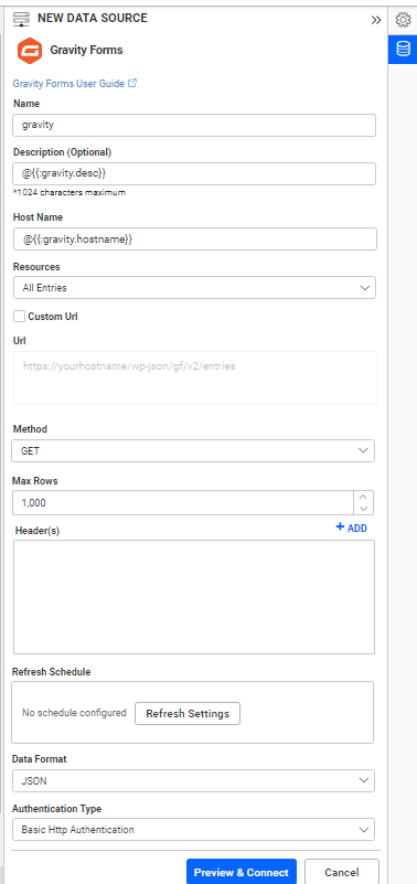 Dashboard Parameter