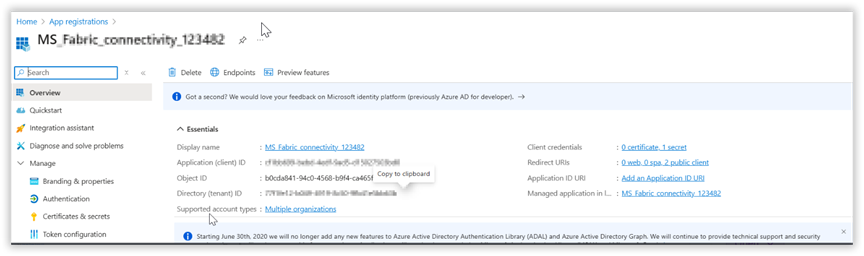 Microsoft Fabric Registration