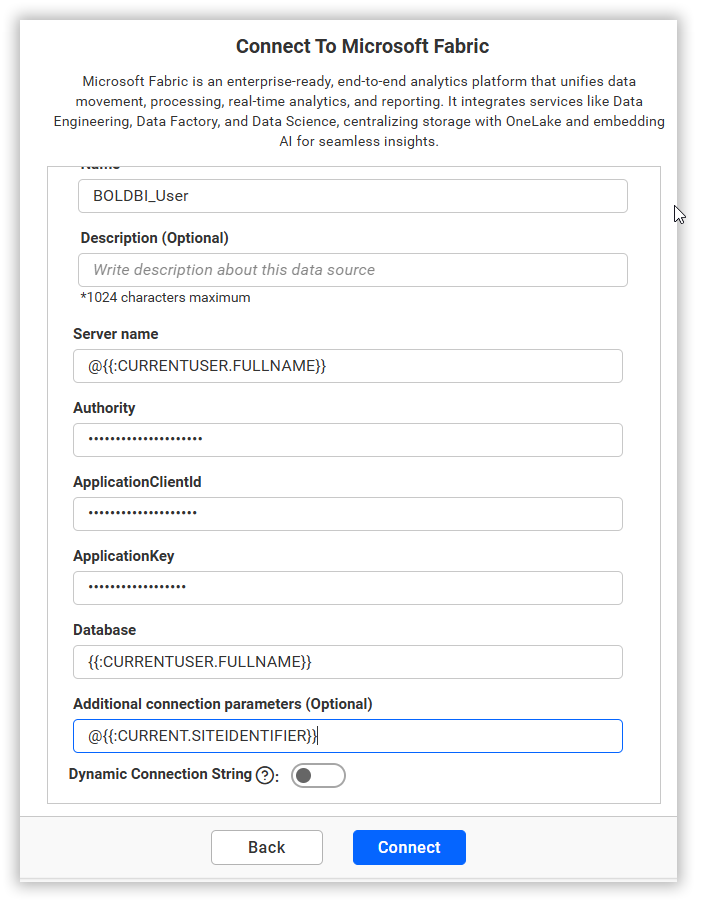 Dashboard Parameter
