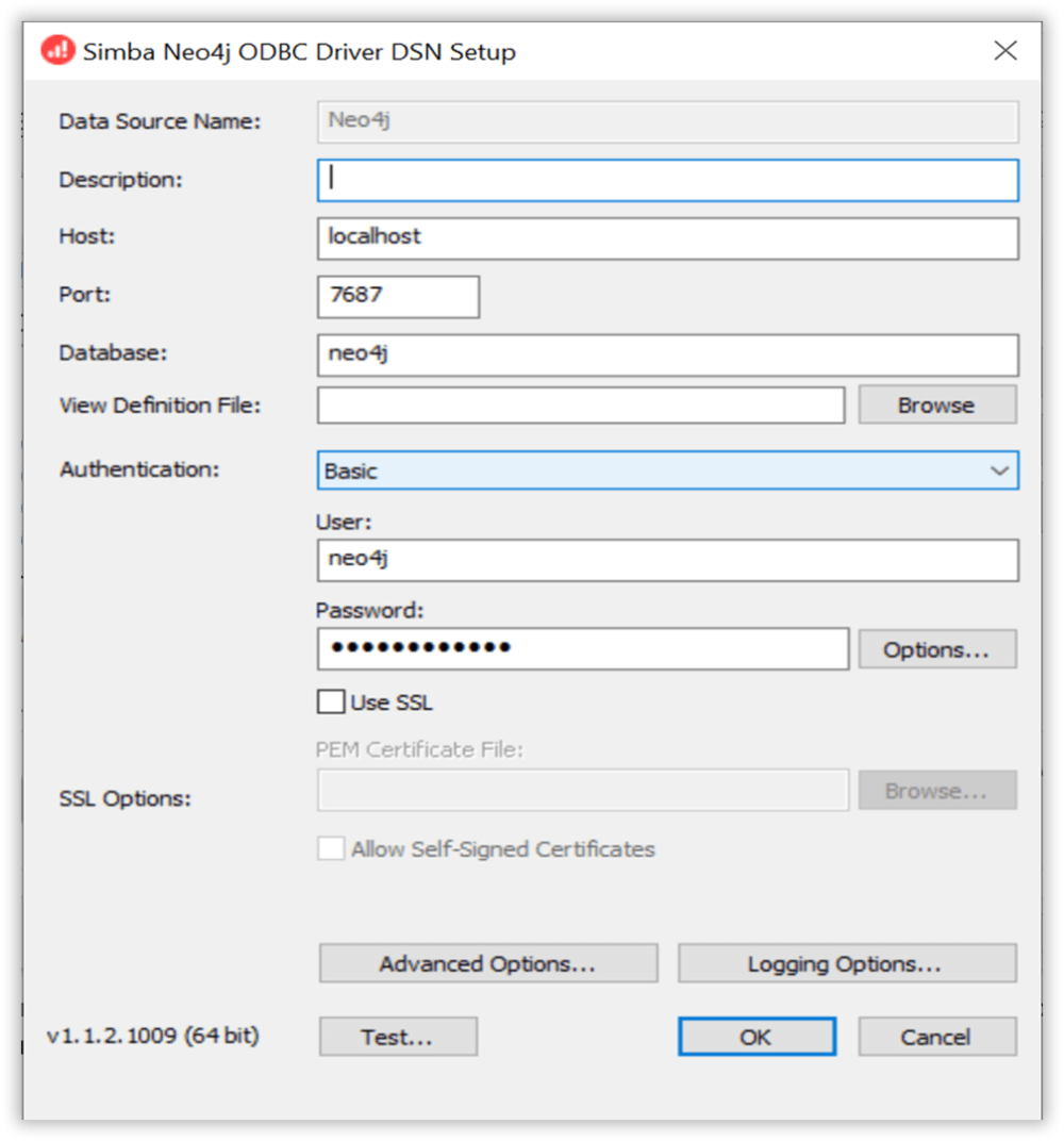 Configuration Dialog