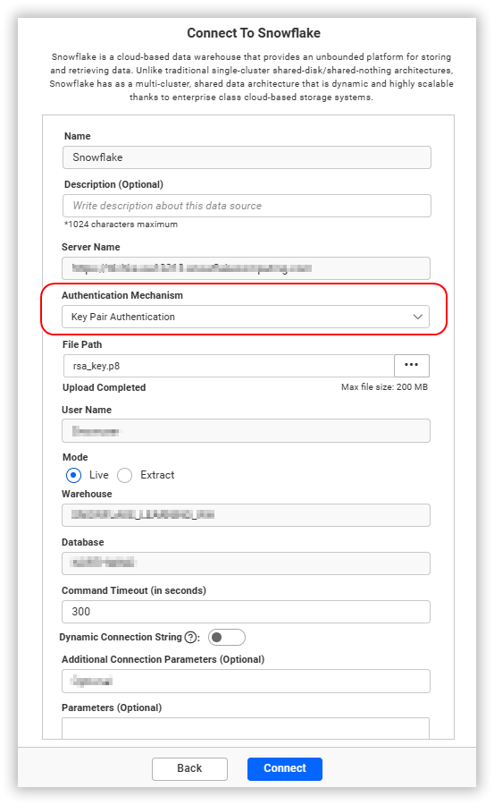 Snowflake Basic Authentication