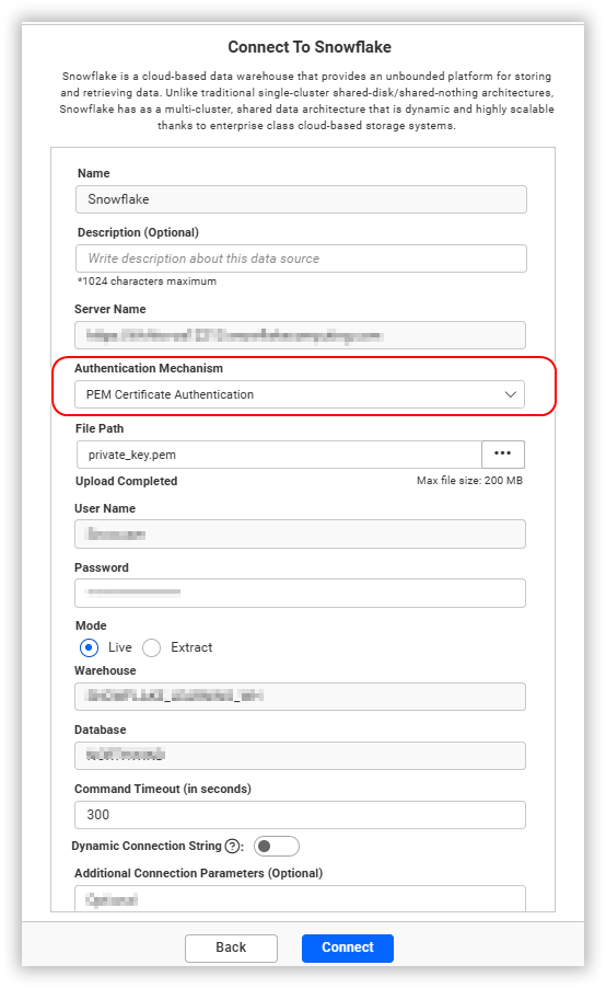 Snowflake Basic Authentication