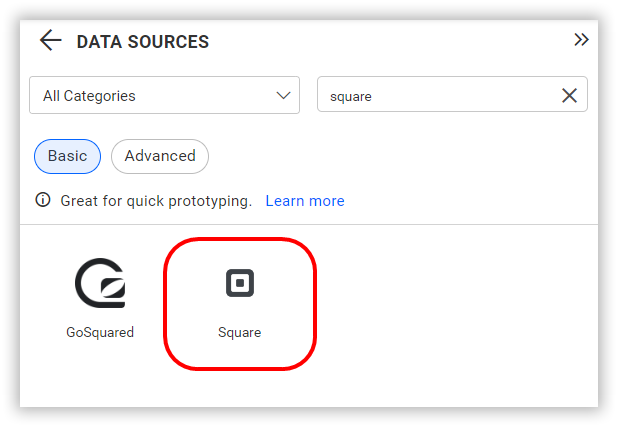 Choose data source