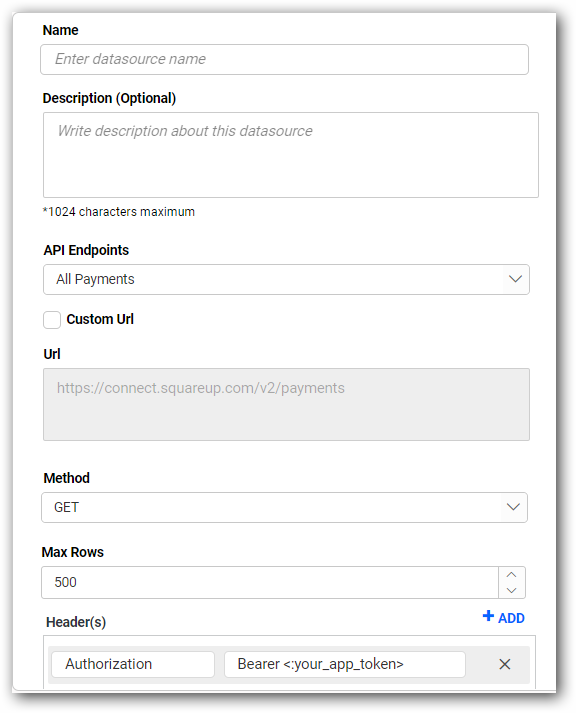 Data source preview