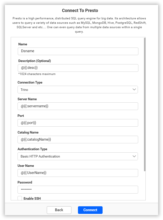 Dashboard Parameter