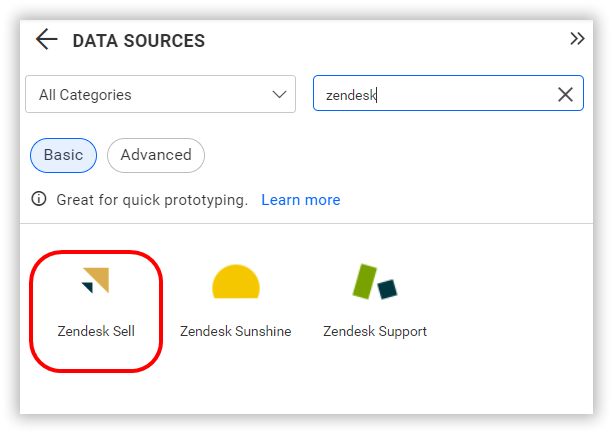 Choose data source