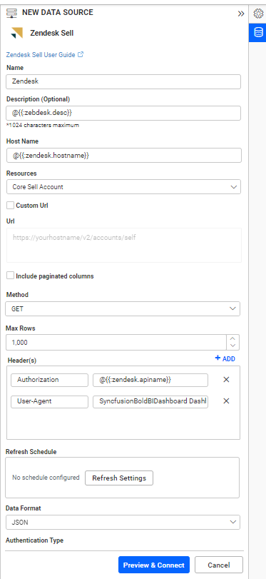 Dashboard Parameter