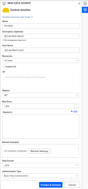 Dashboard Parameter