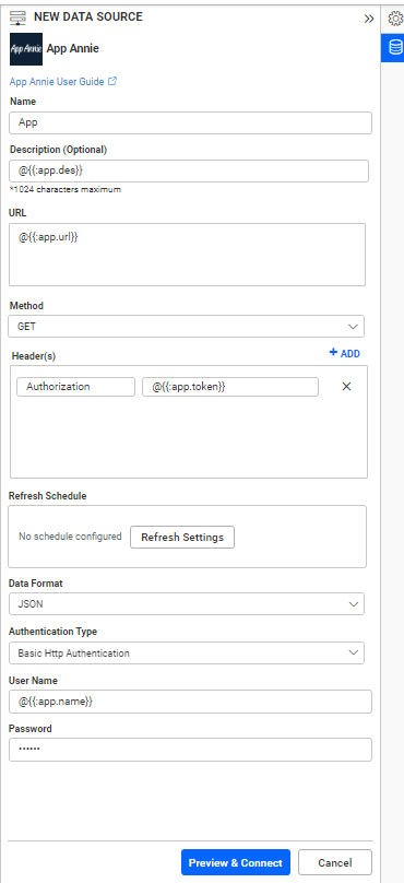 Dashboard Parameter