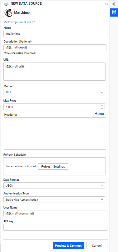 Dashboard Parameter