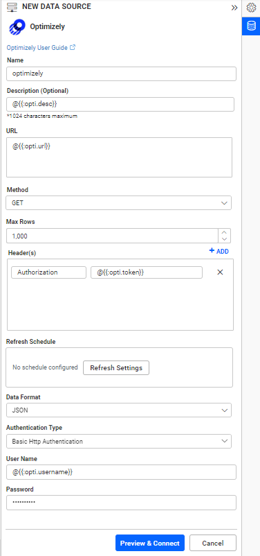 Dashboard Parameter