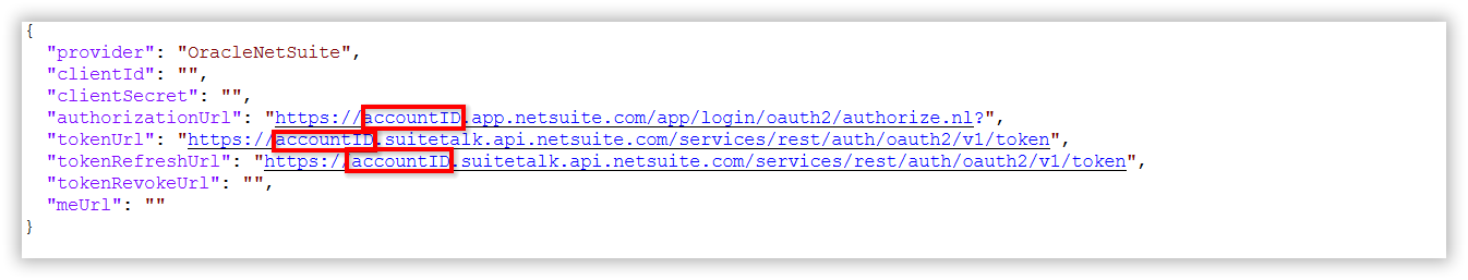 Oauth accountID