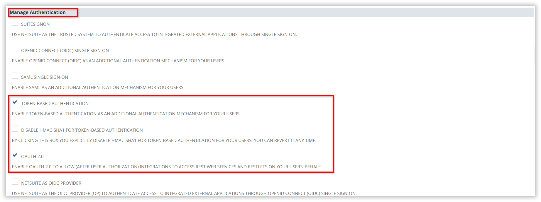 Enable Authentication