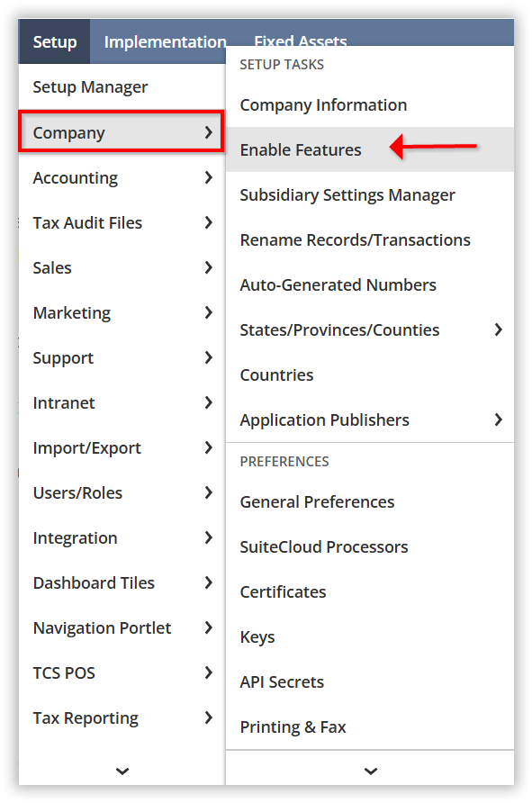 Enable Feature