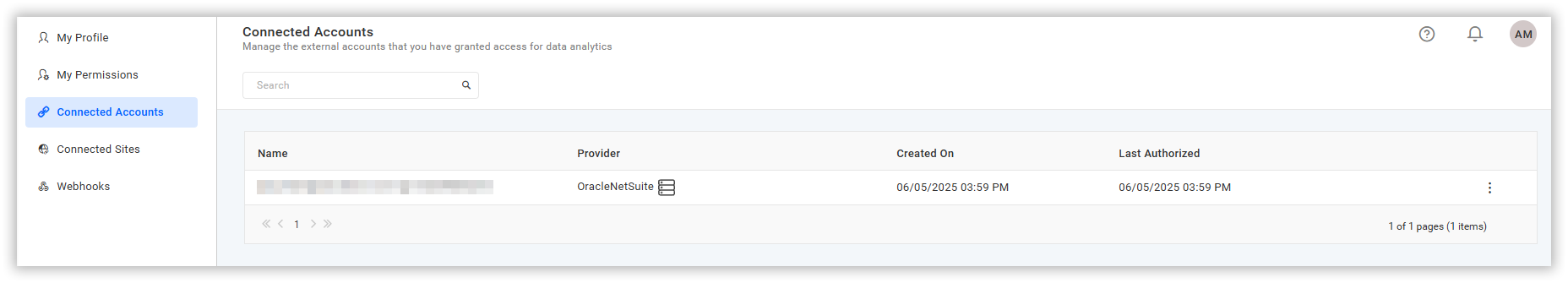 Manage Accounts