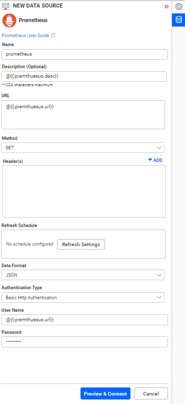 Dashboard Parameter