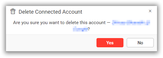 Delete account icon