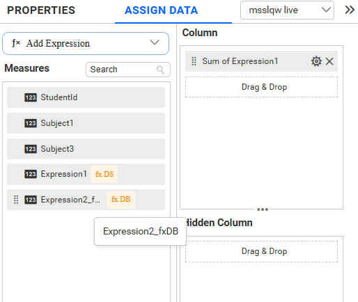 Expression wizard