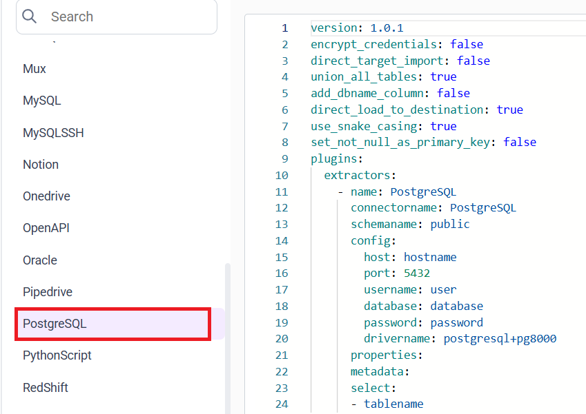 PostgreSQL Data Hub- BoldBI