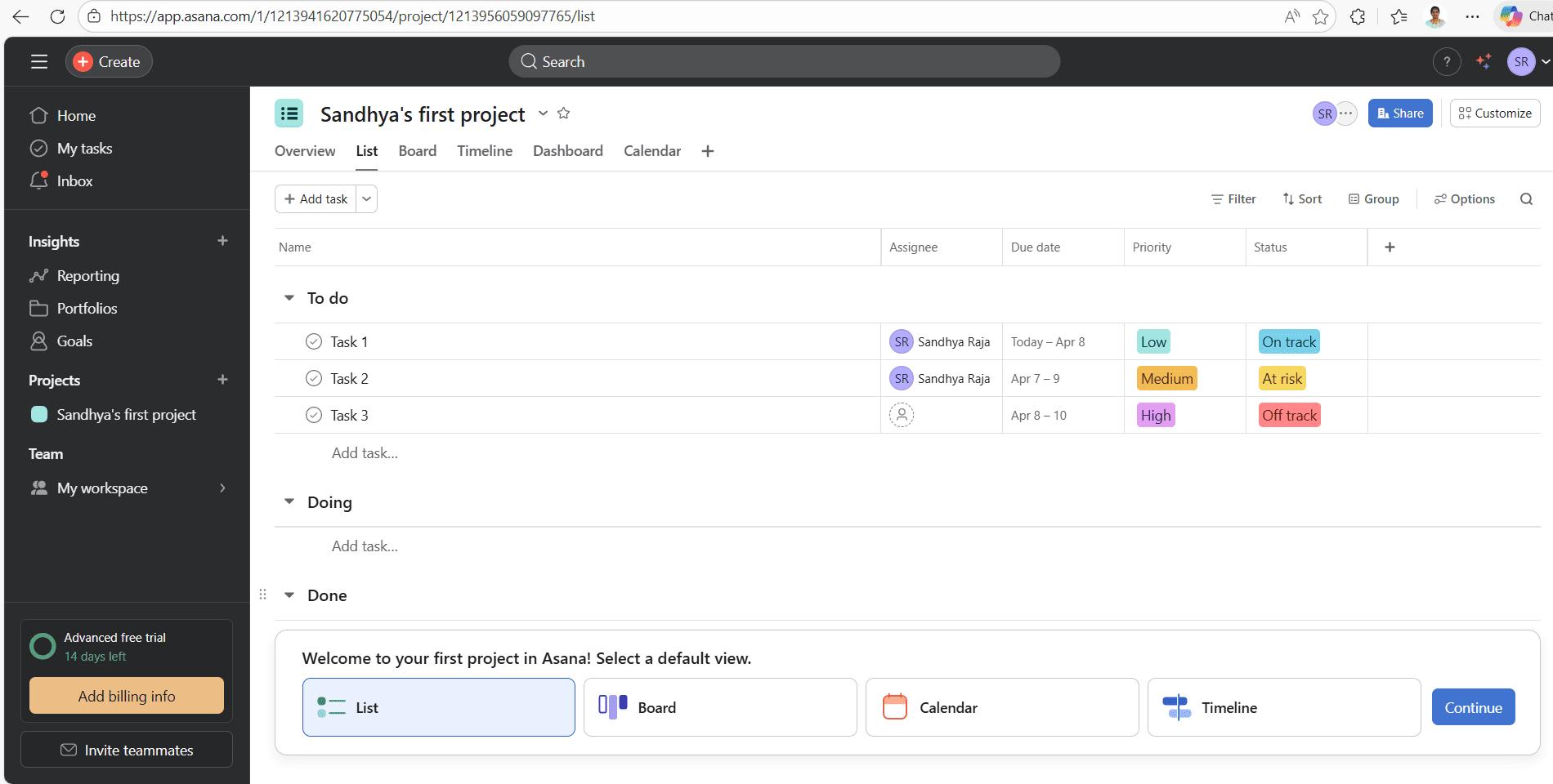 Asana - BoldBI