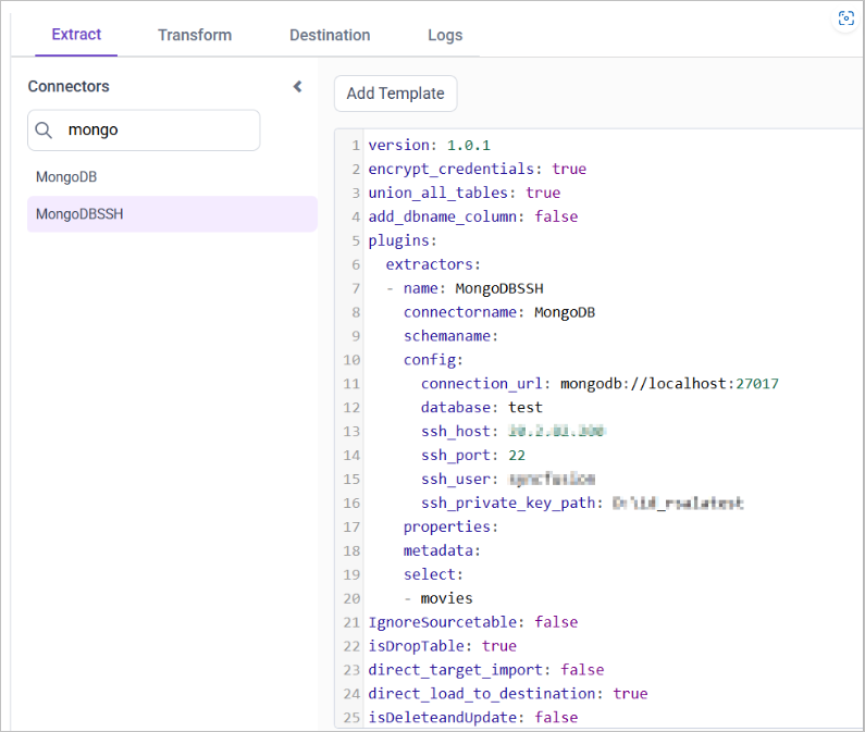 MongoDBSSH Data Hub- BoldBI