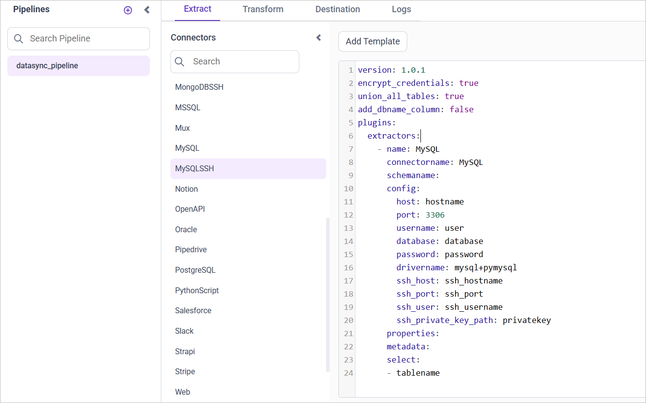 MySQLSSH Data Hub- BoldBI