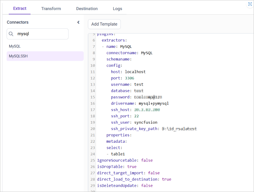 MySQLSSH Data Hub- BoldBI