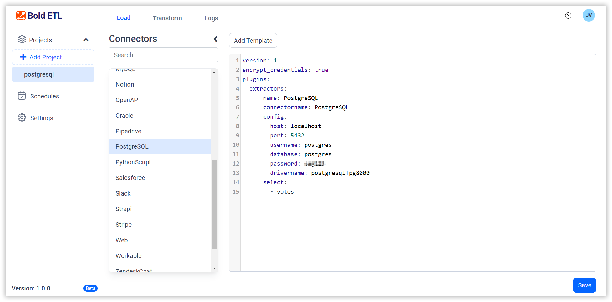 PostgreSQL ETL- BoldBI