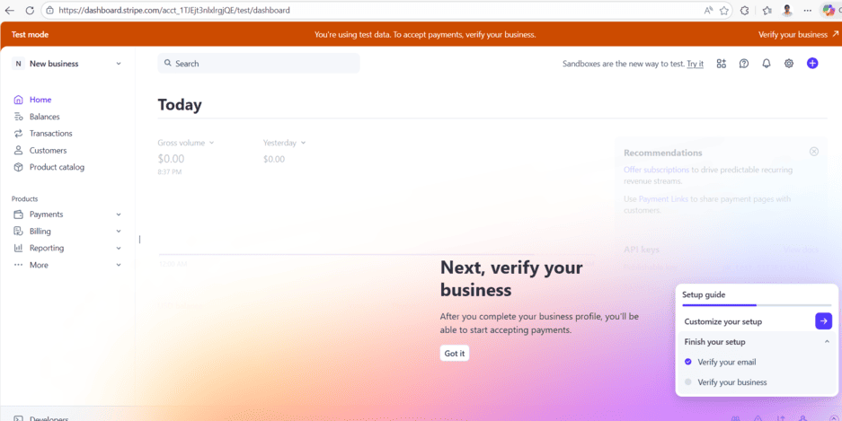 Stripe Data Hub - BoldBI