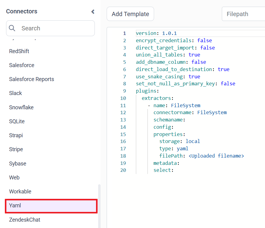 Yaml Data Hub- BoldBI